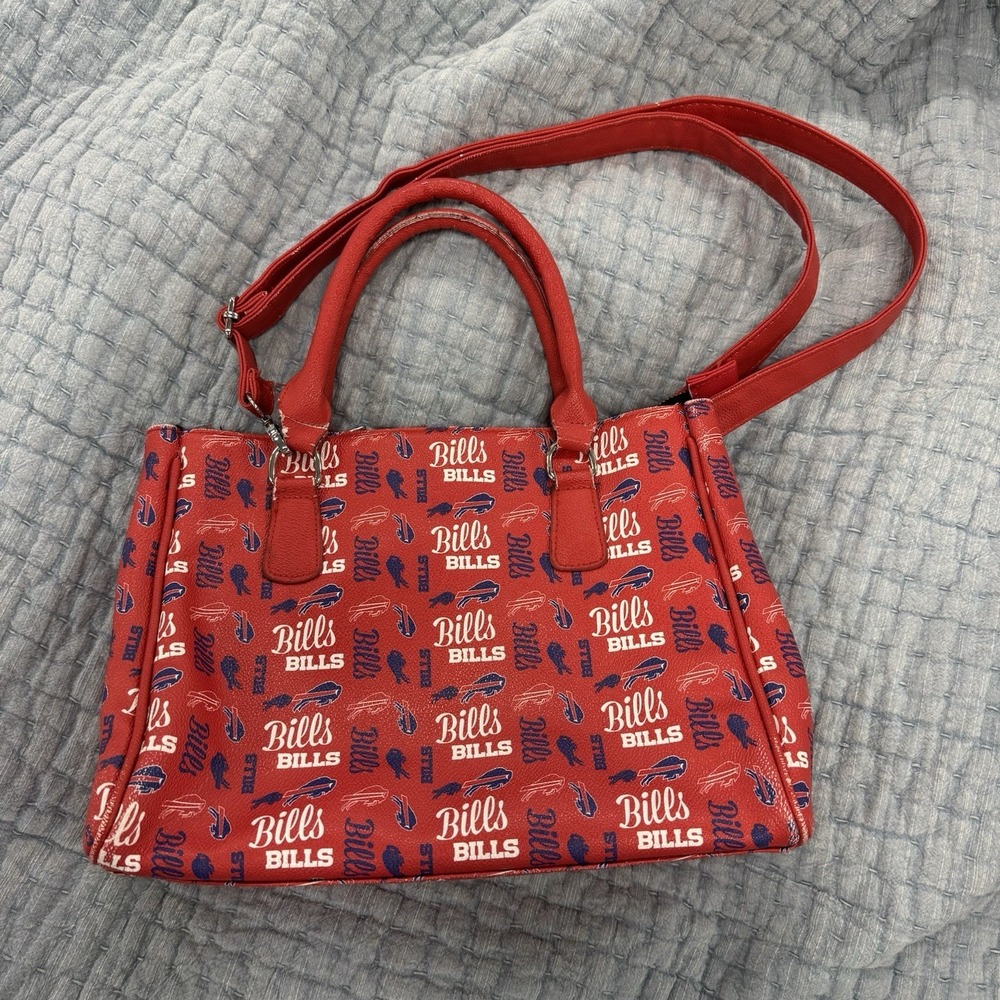 FOCO Buffalo Bills NFL Women's Handbag Shoulder Bag Purse Red Blue Josh Allen